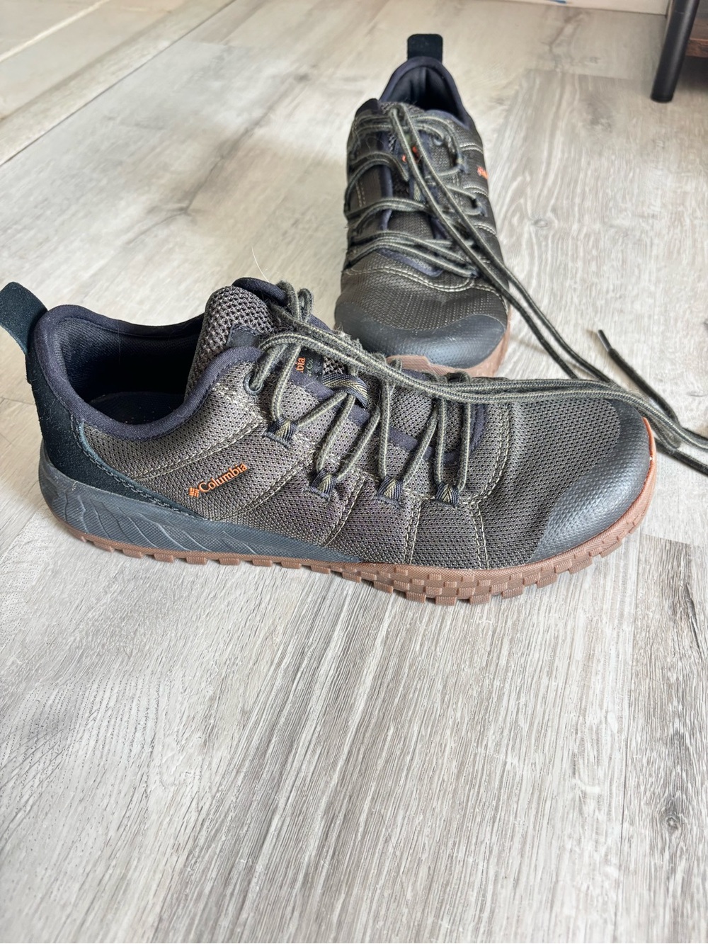 Columbia Men's Olive Green and Brown Trail Sneakers